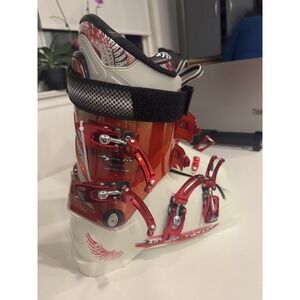 Rossignol‎ Squad Composite Ski Boots 29.5 Mens Red White 4 Buckle Italy Race Fit